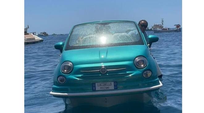 A Positano la 500 Nautica dei Lucibello