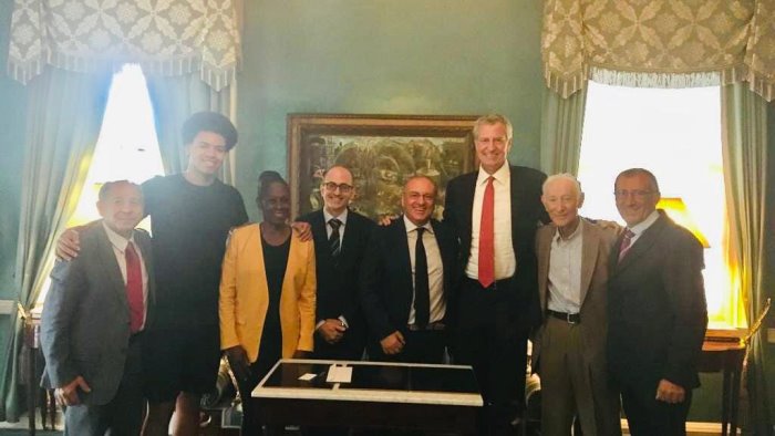 L’ex sindaco di New York in visita a Sacco