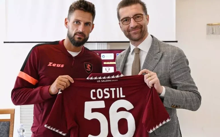 SALERNITANA, ECCO COSTIL: “GRANDE VOGLIA DI AIUTARE LA SQUADRA E GIOCARE DAVANTI AI NOSTRI TIFOSI”