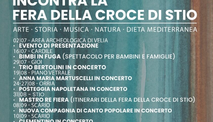 Il Cilento protagonista della cultura nel mondo con “Equinozio d’autunno incontra la Fera della Croce di Stio”