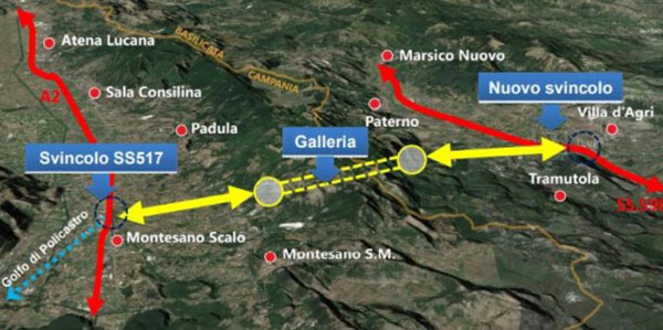 L’Anac blocca il progetto del tunnel tra Viggiano e Padula