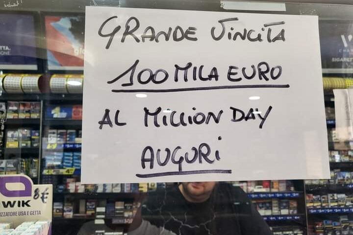 Estrazione Million day, vincita di 100mila euro a Pagani