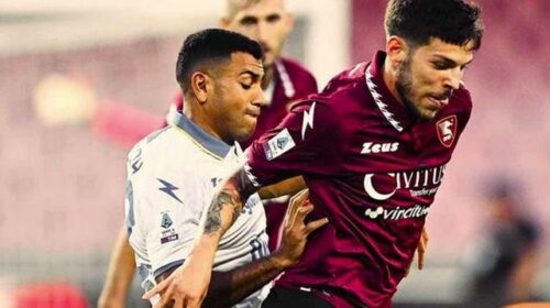 Salernitana, solo un pari con il Frosinone