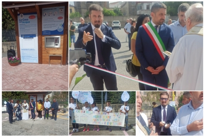 Mercato San Severino taglio del nastro per la Casa dell’Acqua a Sant’Angelo