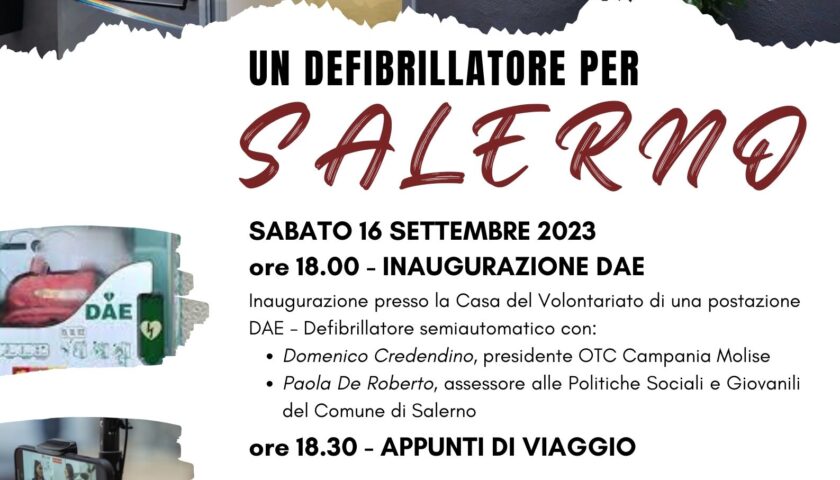 Un defibrillatore per Salerno