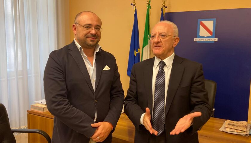 IL PRESIDENTE NAZIONALE FENAILP TURISMO SANSIVIERO HA INCONTRATO IL GOVERNATORE DELLA CAMPANIA  DE LUCA