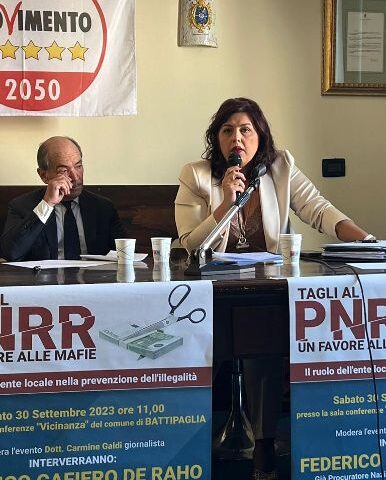 Pnrr, Anna Bilotti: “Con i tagli del Governo Meloni cancellati gli investimenti sui beni confiscati”