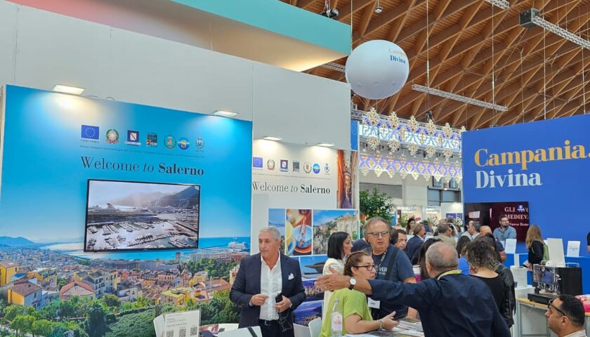 AL TTG RIMINI IL SUCCESSO DELLA “DESTINAZIONE SALERNO” CON LUCI D’ARTISTA, STAGIONE CROCIERISTICA E VIE DEL MARE