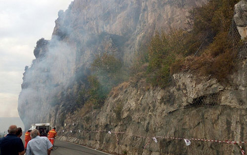 Da lunedì al via i lavori sul costone roccioso della strada Amalfitana a Conca dei Marini