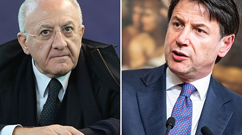 De Luca: da Conte parole giuste e serie. Possibile un’alleanza