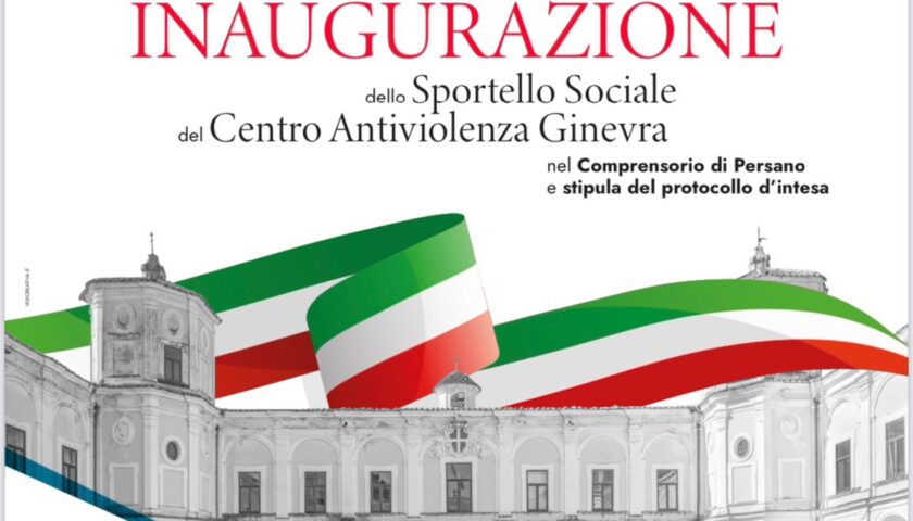 Inaugurazione del primo Sportello nazionale del Centro Antiviolenza “Ginevra” nell’area militare di Persano