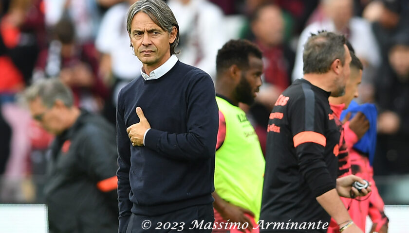 Pisa, Inzaghi: all’Arechi gara particolare, abbiamo bisogno di una grande prestazione