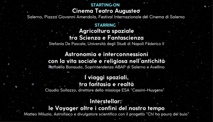 Festival cinema Salerno, via agli Open forum. Tre giorni di dibattiti tra cui transizione energetica e violenza di genere con serata dedicata a Nicolò Copernico