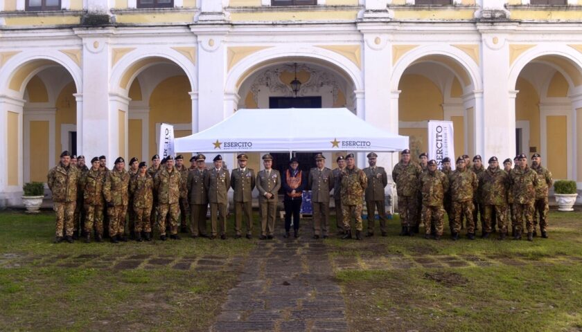 I militari dell’Esercito donano al Banco Alimentare Campania