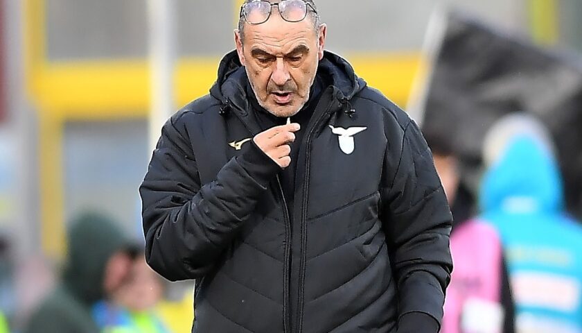 Lazio, amarezza Sarri. “Inutile giustificarsi con le assenze, siamo da metà classifica”