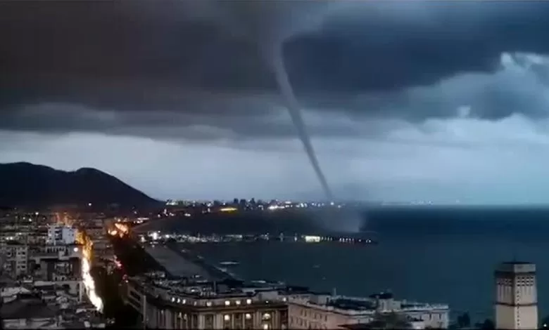 Maltempo, tromba d’aria fra Salerno e la Costiera Amalfitana