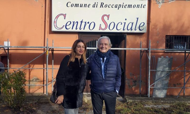 A ROCCAPIEMONTE INIZIATI LAVORI DI RISTRUTTURAZIONE AL CENTRO SOCIALE