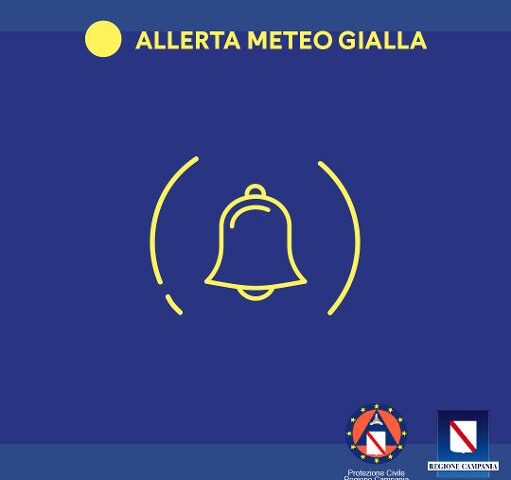 Allerta meteo gialla dalle 14 di oggi
