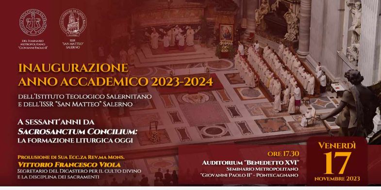 Inaugurazione dell’anno accademico 2023/2024 dell’Istituto Teologico Salernitano e dell’ISSR “San Matteo di Salerno”