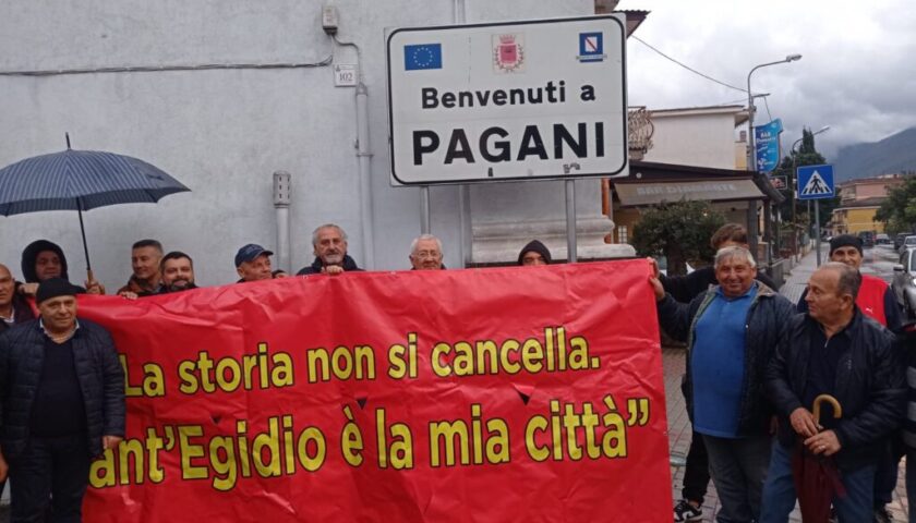 Ex zona contesa, i cittadini di Orta Loreto in piazza: “Non siamo di Pagani”