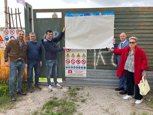 Inaugurato stamane cantiere lavori realizzazione nuovo palazzetto dello sport a Rovella