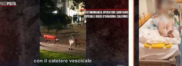 Immagini del Ruggi di Salerno su la 7, inferniere ascoltato per due ore in Procura