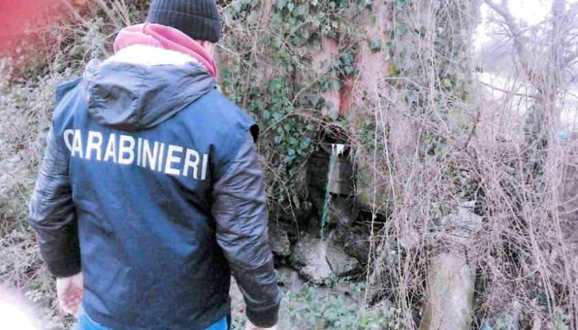 Scoperto uno scarico industriale non autorizzato che finiva nel Sarno