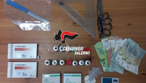 A Positano spacciatore arrestato per smercio di cocaina e anabolizzanti