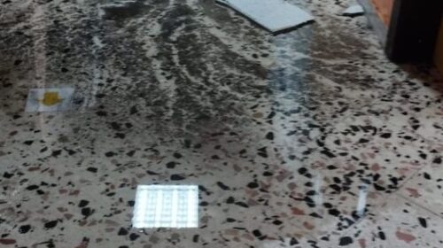 Nocera Superiore, crolla parte della controsoffittatura in carton gesso del liceo artistico a Materdomini