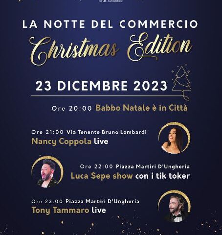 A Castel San Giorgio arriva “La Notte del Commercio”