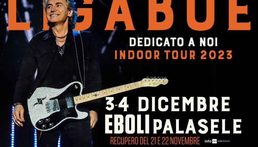 Luciano Ligabue arriva a Eboli, domani e lunedì in concerto al PalaSele