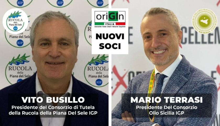 Rucola della Piana del Sele IGP e Olio EVO Sicilia IGP entrano in Origin Italia