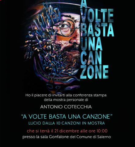 Arriva a Salerno “A volte basta una canzone. Lucio Dalla 10 canzoni in mostra”