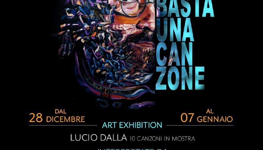 Domani inaugura a Salerno “A volte basta una canzone”, la mostra pittorica e sonora dedicata a Lucio Dalla