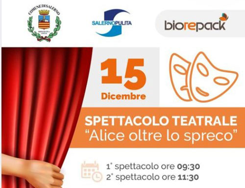 Progetto “Compost Goal”, il 15 dicembre doppio spettacolo a Salerno per oltre 500 alunni