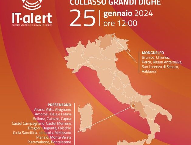 T-ALERT, CON TEST A PRESENZANO CONCLUSA SPERIMENTAZIONE IN CAMPANIA