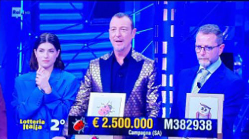 Lotteria Italia, venduto a Campagna biglietto da due milioni e mezzo di euro