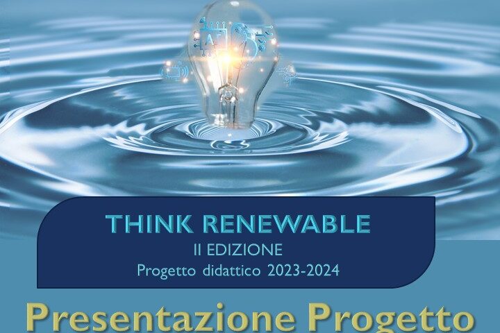 THINK RENEWABLE. La presentazione a Palazzo Sant’Agostinor