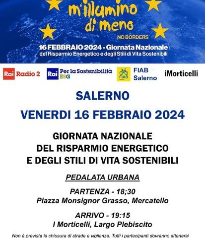 A Salerno XX edizione M’illumino di meno – noborders