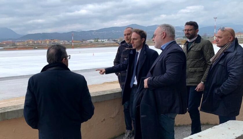 Aeroporto Salerno, nuovo sopralluogo. “Ci siamo quasi con i lavori”