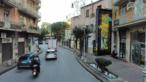 A Salerno, “Street art Adv” e il murales eco sostenibile