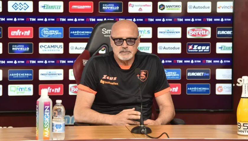 Salernitana, Colantuono: “Vogliamo di regalare una soddisfazione alla nostra gente, serve una grande prova”