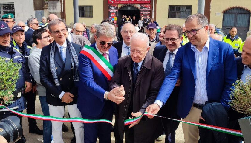 IL PRESIDENTE DE LUCA INAUGURA IL PARCO URBANO DI CAVA DE’ TIRRENI