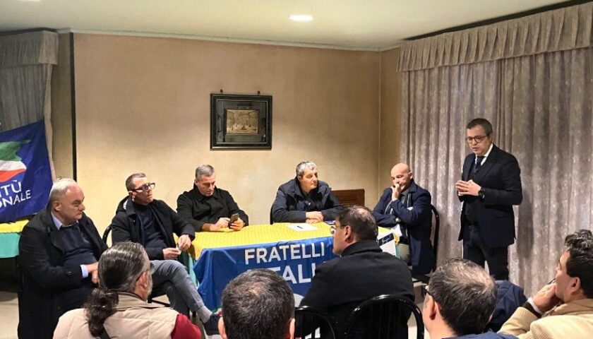 Ad Atena Lucana i vertici locali di Fratelli d’Italia incontrano il presidente provinciale