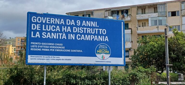 Sanità, Fratelli d’Italia contro De Luca