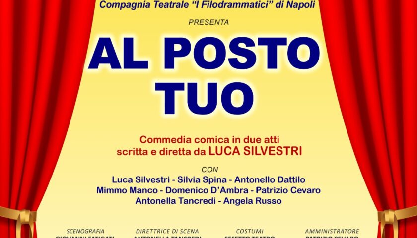 Al Teatro Arbostella, ad aprile, “Al posto Tuo”: l’avvincente e divertente spettacolo di Luca Silvestri