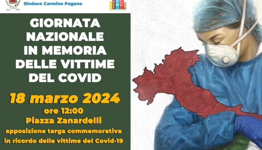  A ROCCAPIEMONTE UNA TARGA IN MEMORIA DELLE VITTIME PER IL COVID
