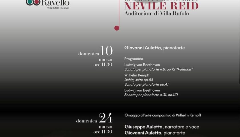 Omaggio a Wilhelm Kempff: Il salotto musicale di Nevile Reid incanta Ravello