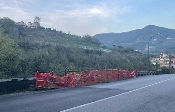 Cava de’ Tirreni: dopo la frana partono i lavori di messa in sicurezza a Tengana