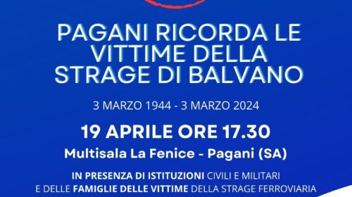 Pagani commemora le vittime di Balvano della strage del 3 marzo 1944